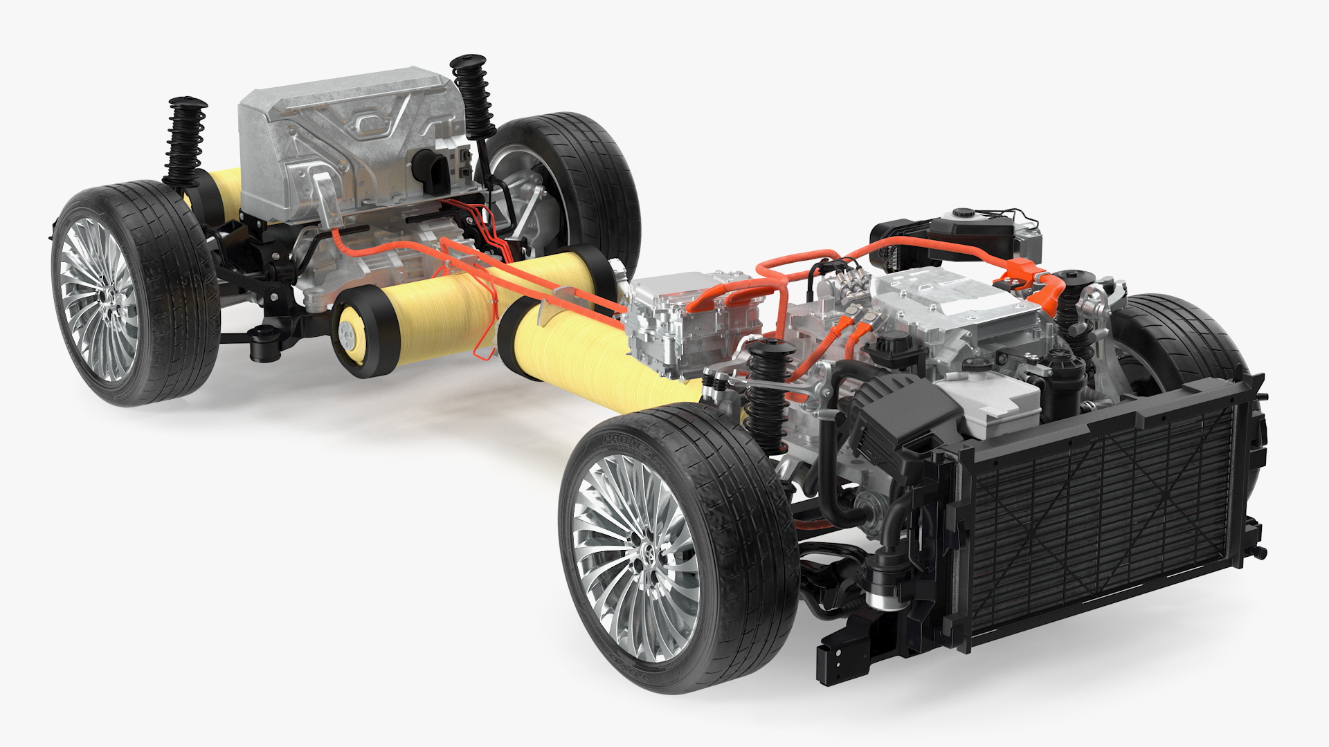 3D Toyota Mirai Hydrogen Fuel Cell System model