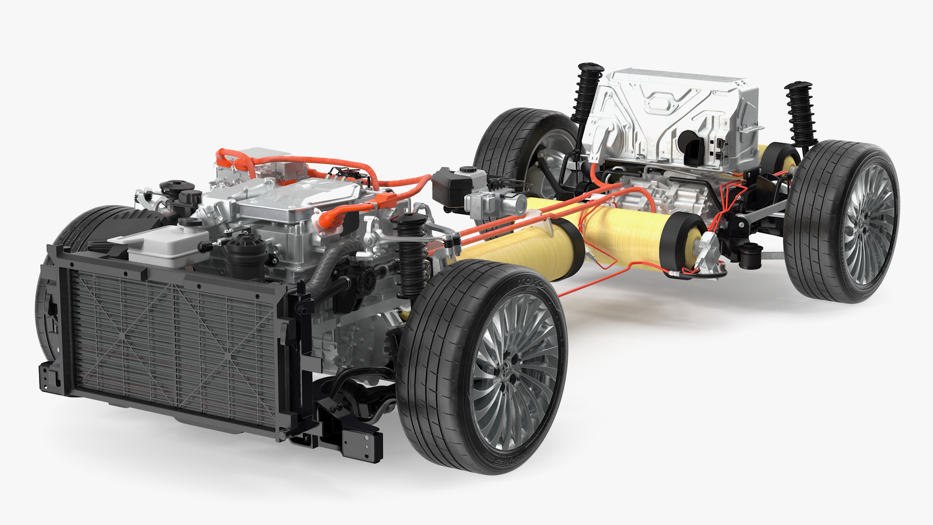 3D Toyota Mirai Hydrogen Fuel Cell System model