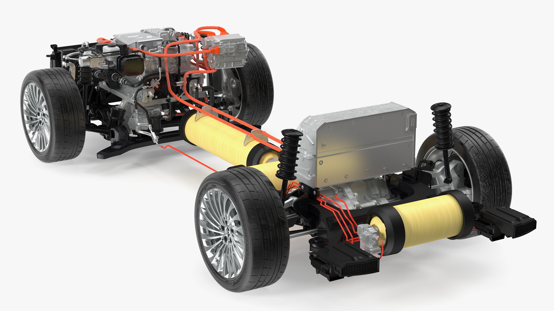 3D Toyota Mirai Hydrogen Fuel Cell System model