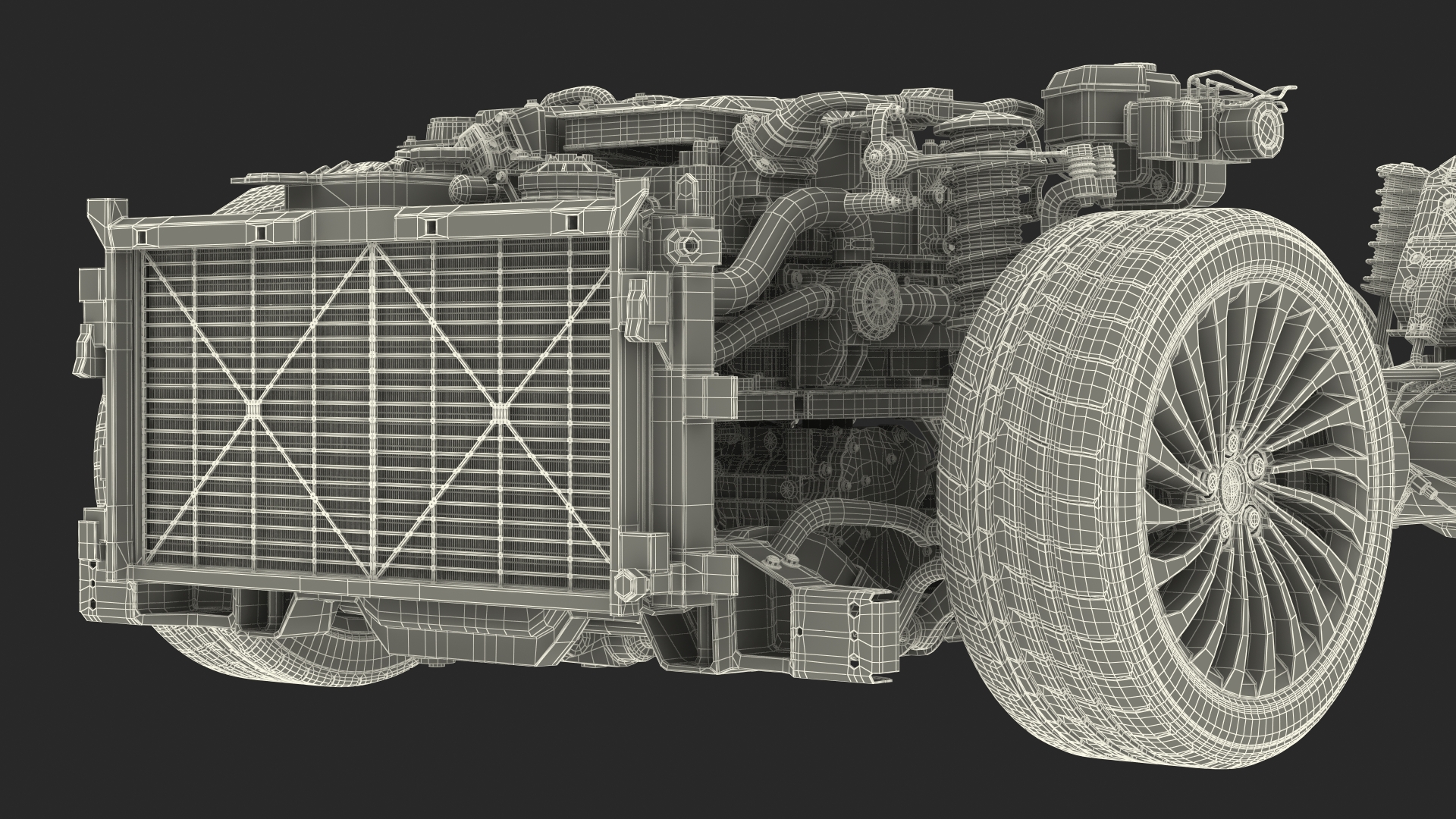 3D Toyota Mirai Hydrogen Fuel Cell System model