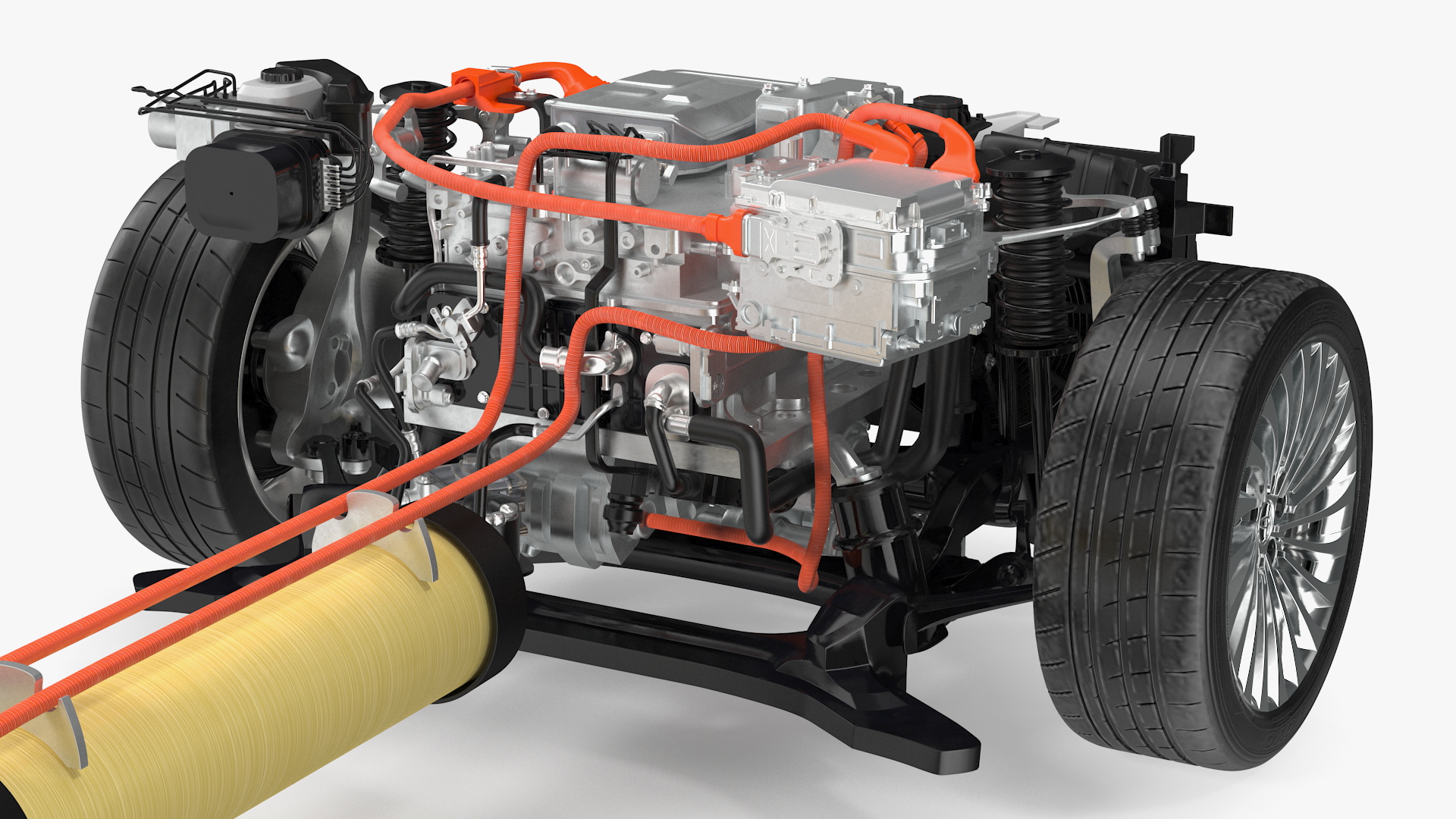 3D Toyota Mirai Hydrogen Fuel Cell System model