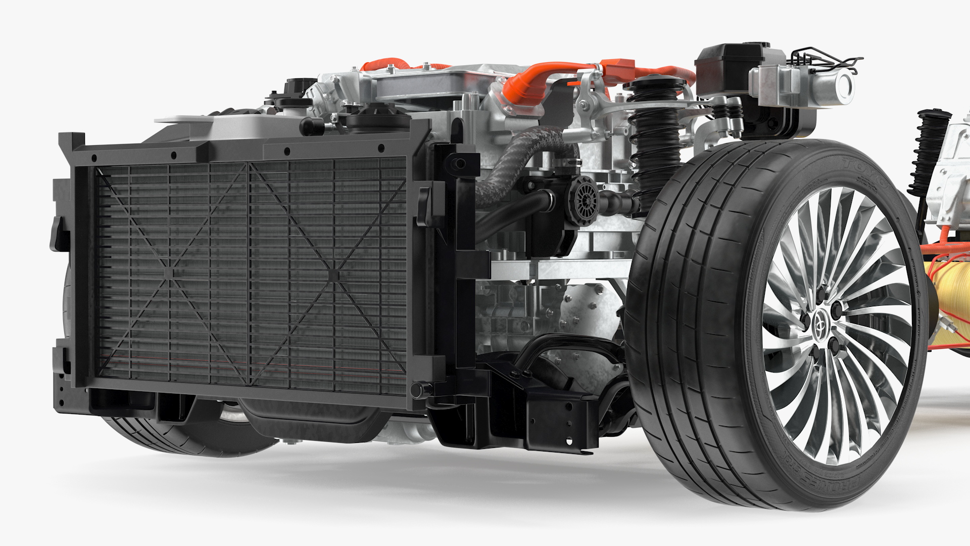 3D Toyota Mirai Hydrogen Fuel Cell System model