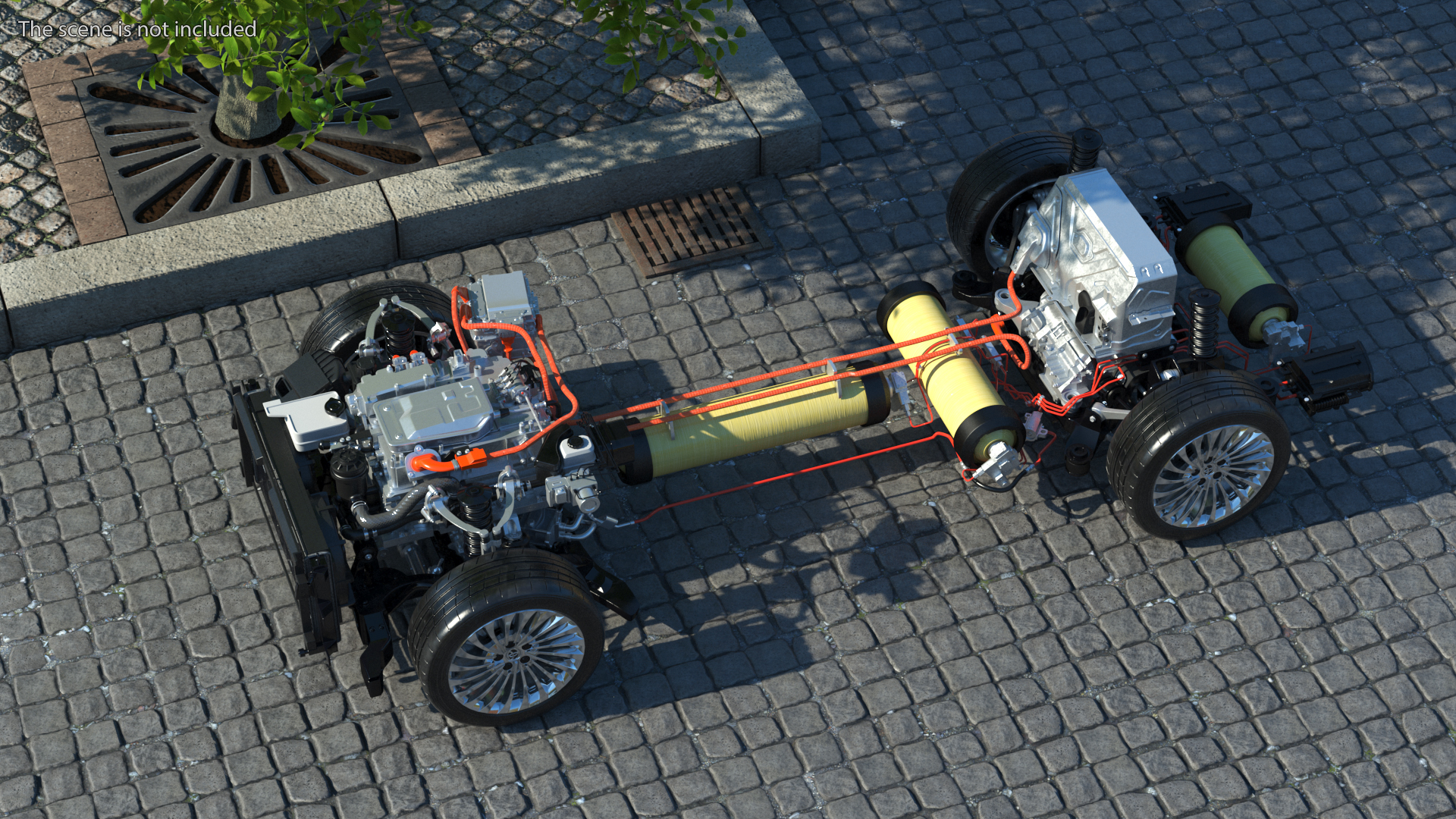 3D Toyota Mirai Hydrogen Fuel Cell System model