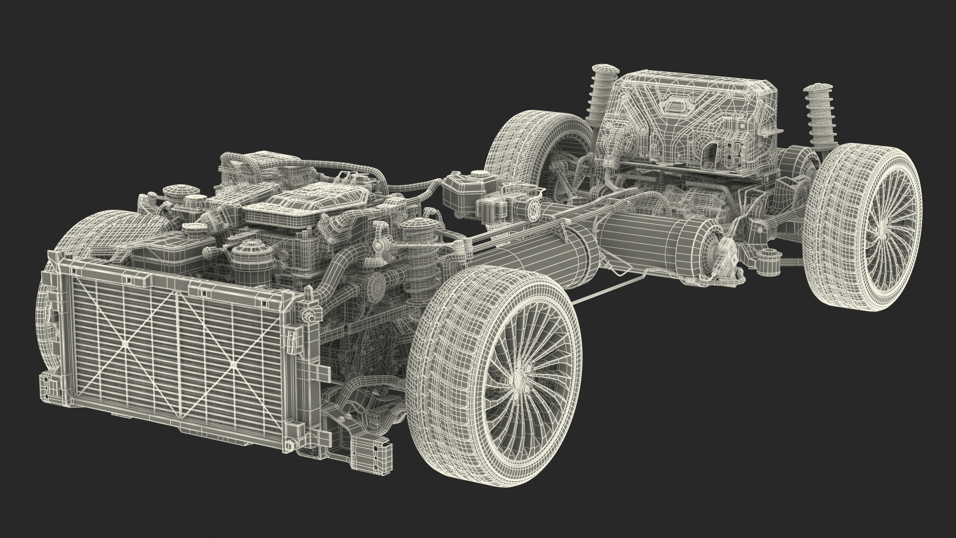 3D Toyota Mirai Hydrogen Fuel Cell System model