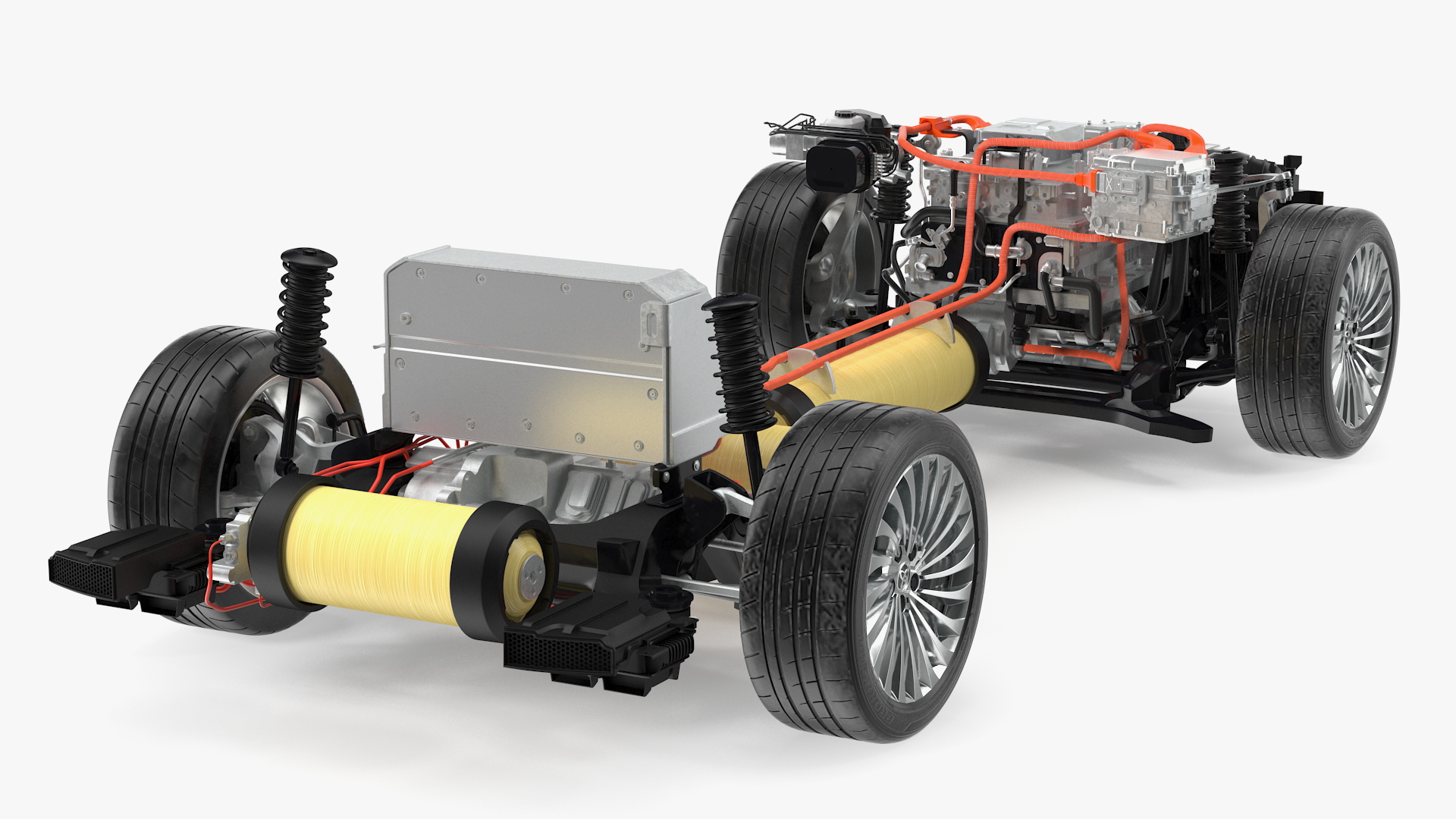 3D Toyota Mirai Hydrogen Fuel Cell System model