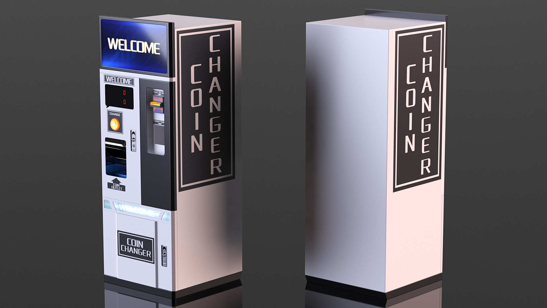Amusement Park Coin Changer 3D