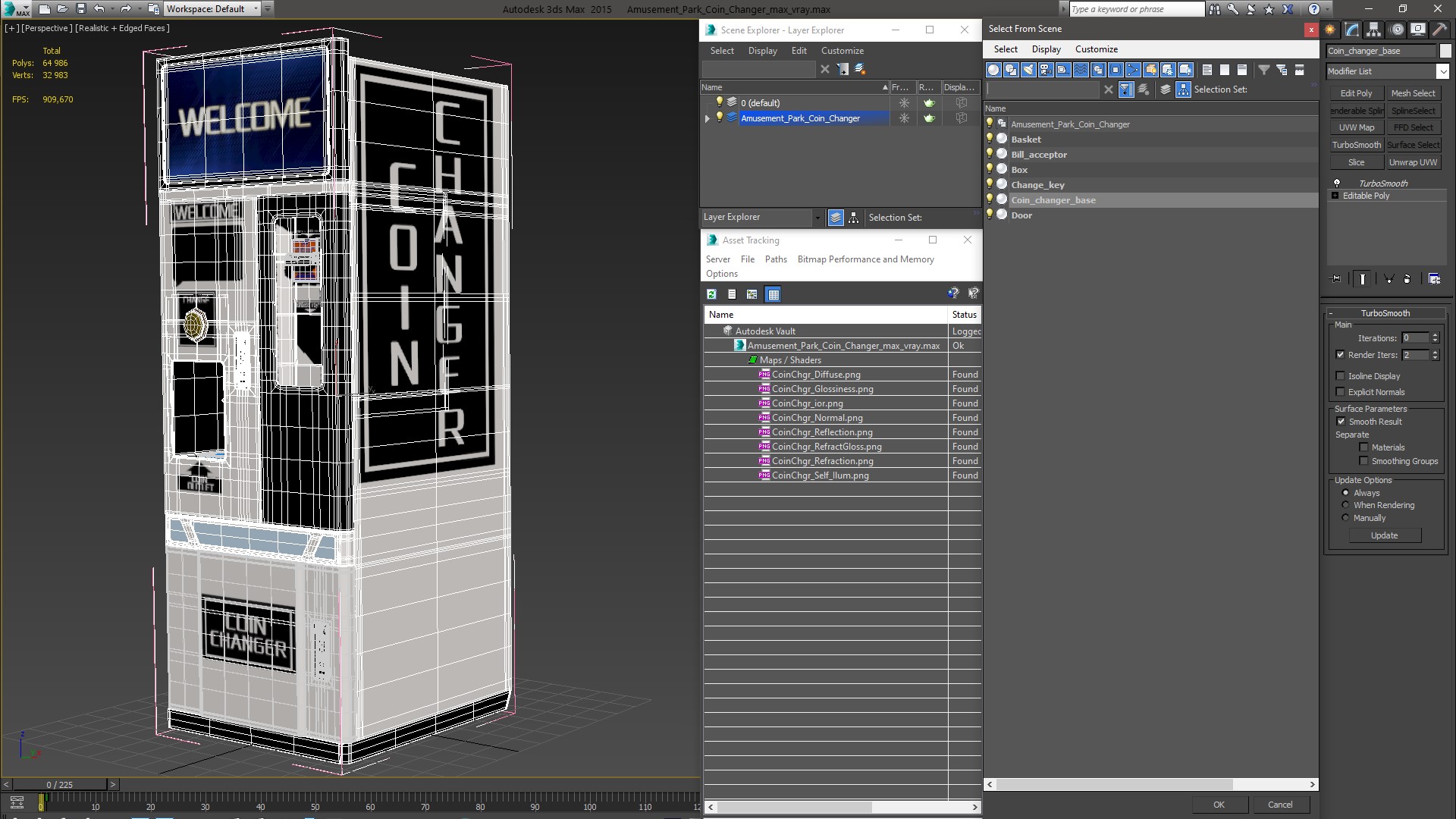 Amusement Park Coin Changer 3D