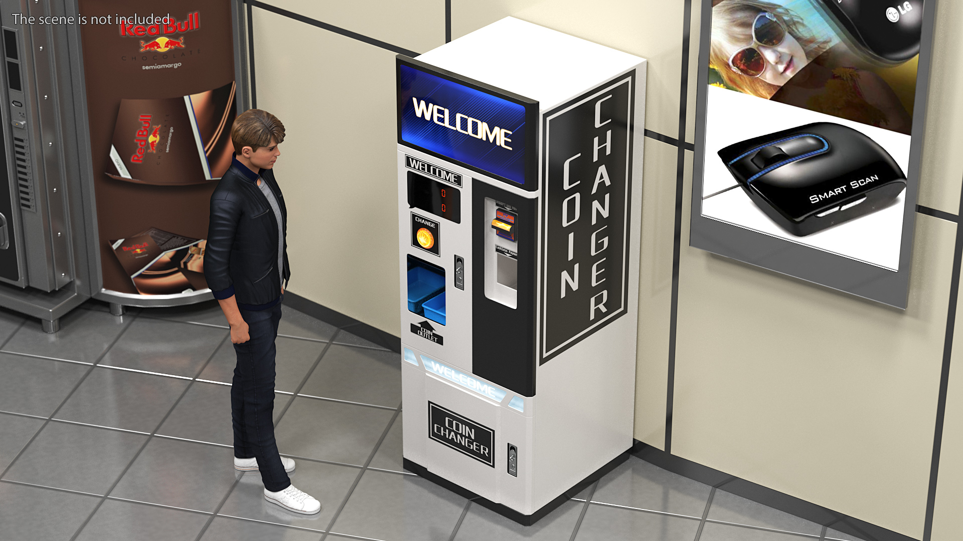 Amusement Park Coin Changer 3D