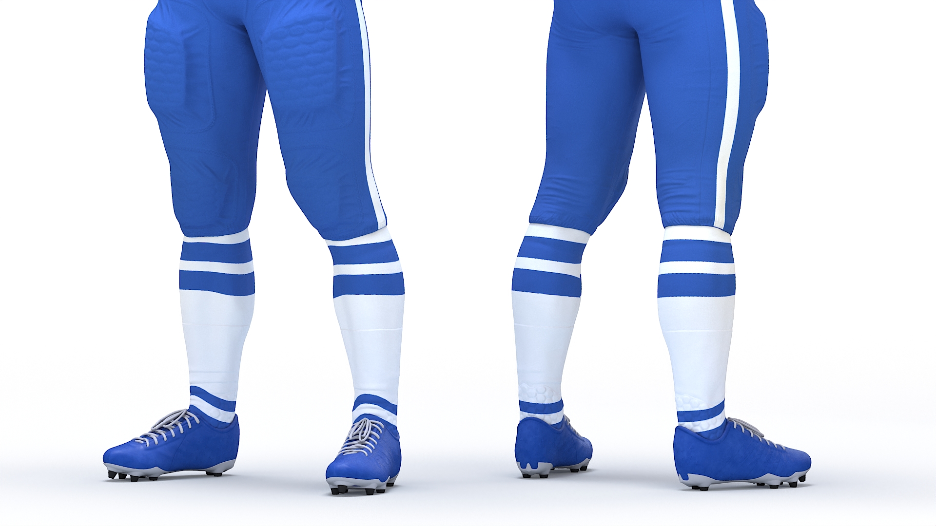 3D Uniform Football Player with Rugby Helmet Headguard A-Pose model