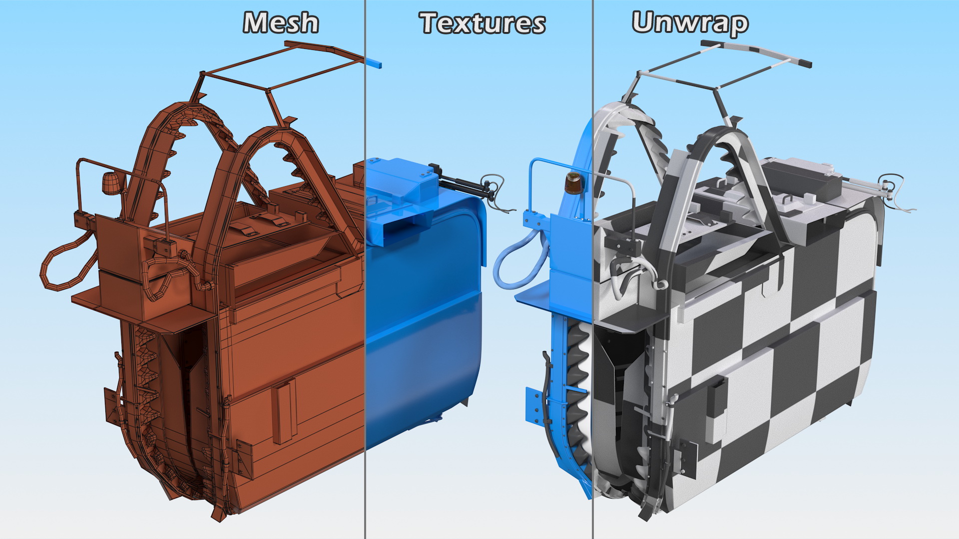 3D model BRAUD 9090X Grape Harvester Machine
