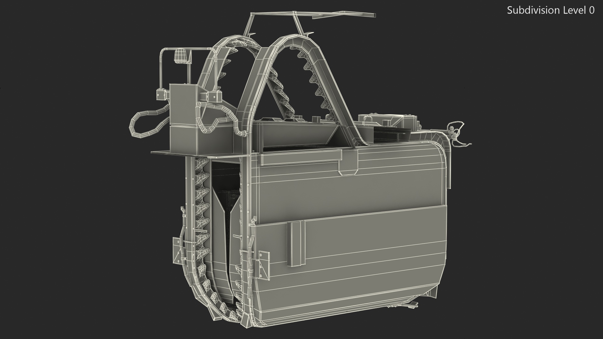 3D model BRAUD 9090X Grape Harvester Machine
