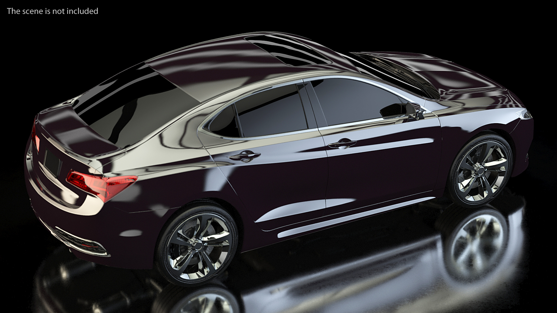 3D Luxury Sedan Generic Simple Interior