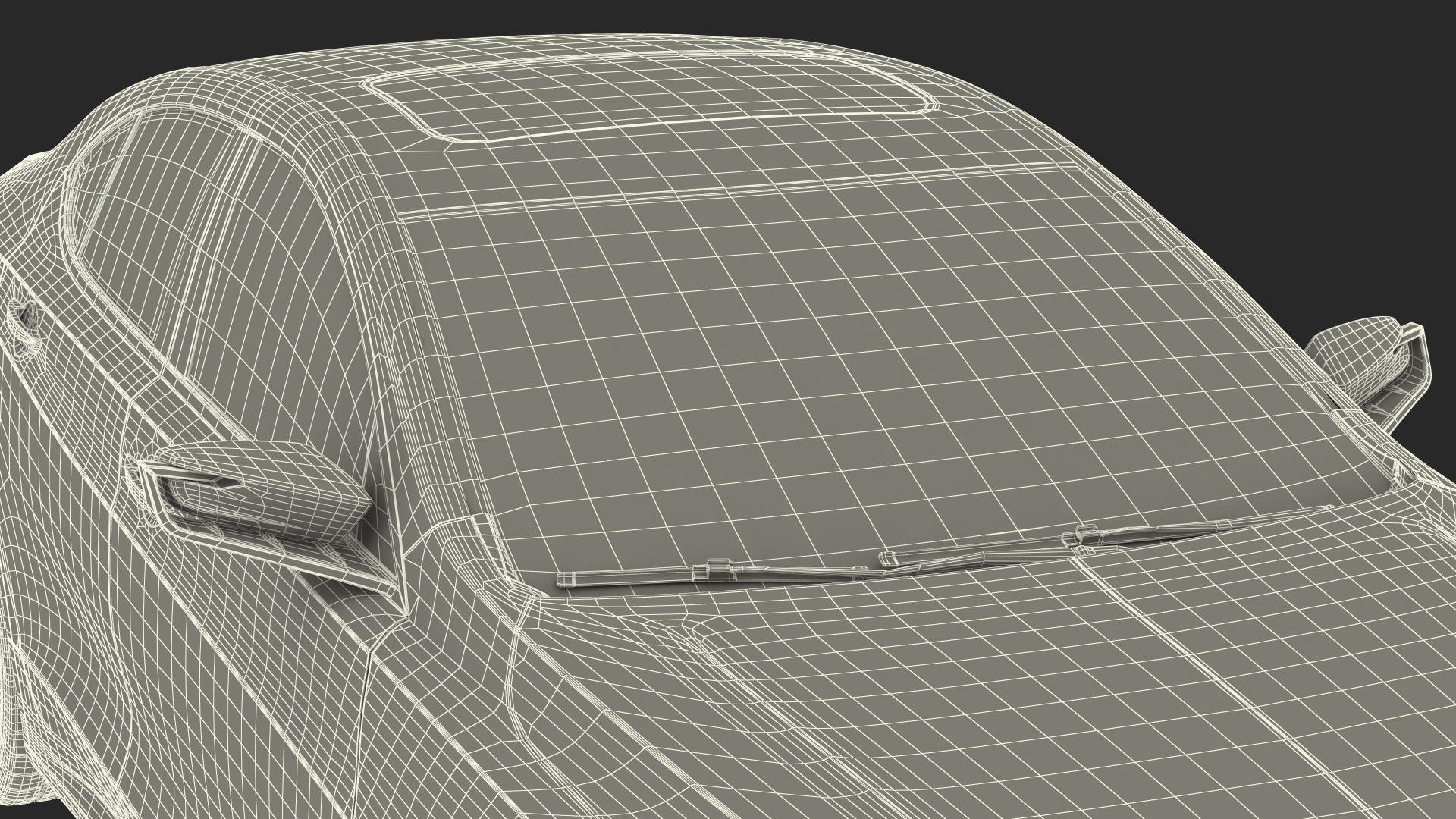 3D Luxury Sedan Generic Simple Interior