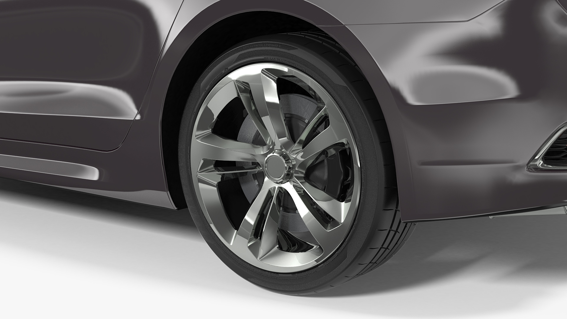 3D Luxury Sedan Generic Simple Interior