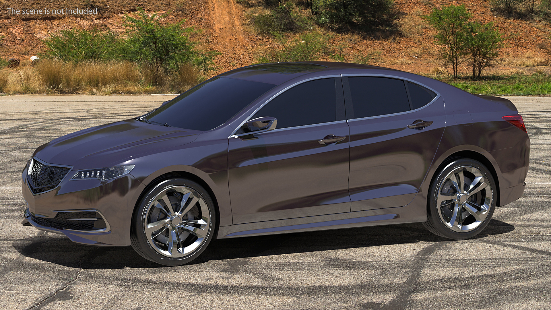 3D Luxury Sedan Generic Simple Interior