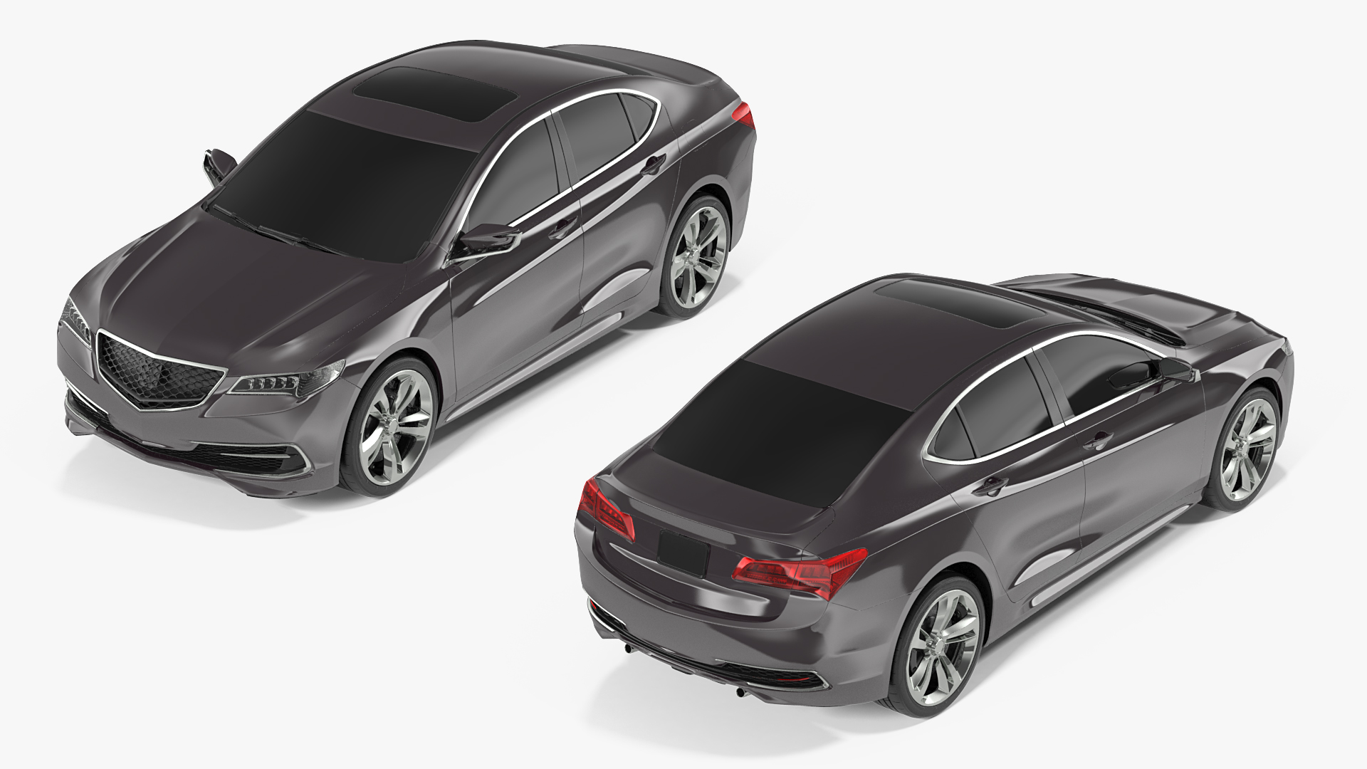 3D Luxury Sedan Generic Simple Interior