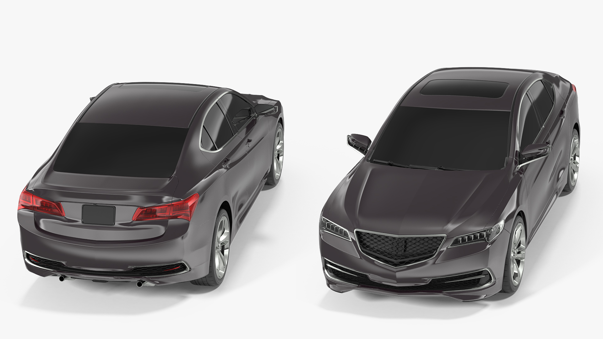 3D Luxury Sedan Generic Simple Interior