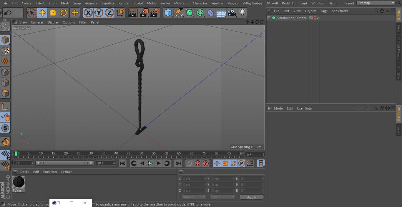 3D model Fireplace Poker