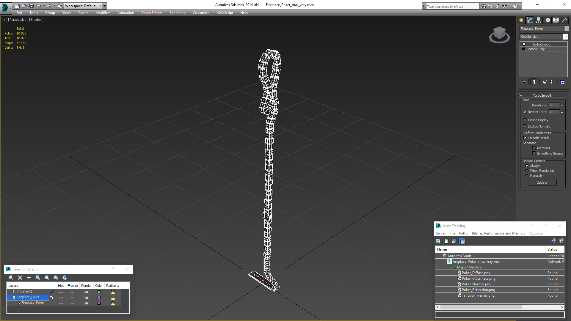 3D model Fireplace Poker