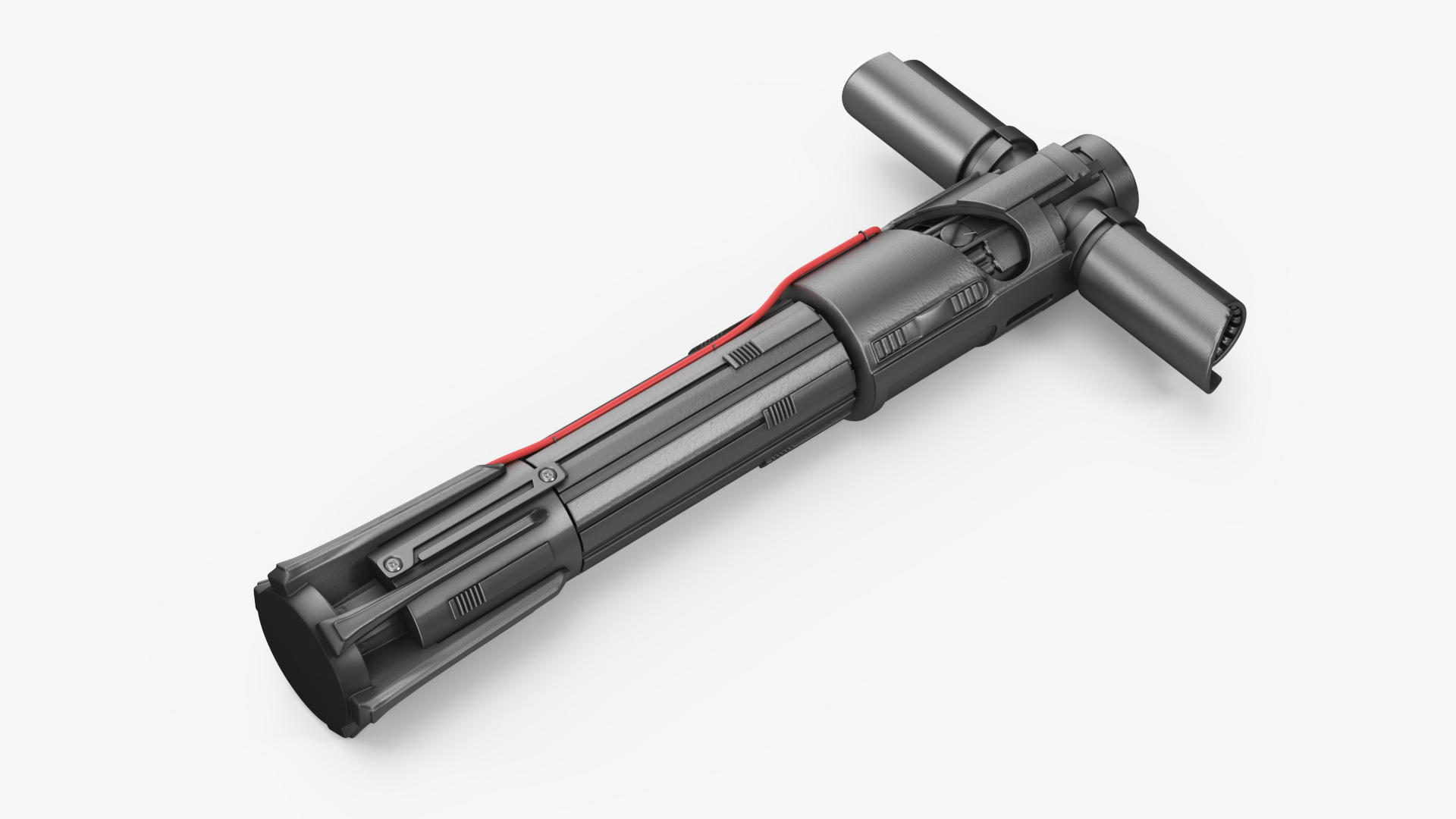 3D model Kylo Rens Crossguard Lightsaber Off