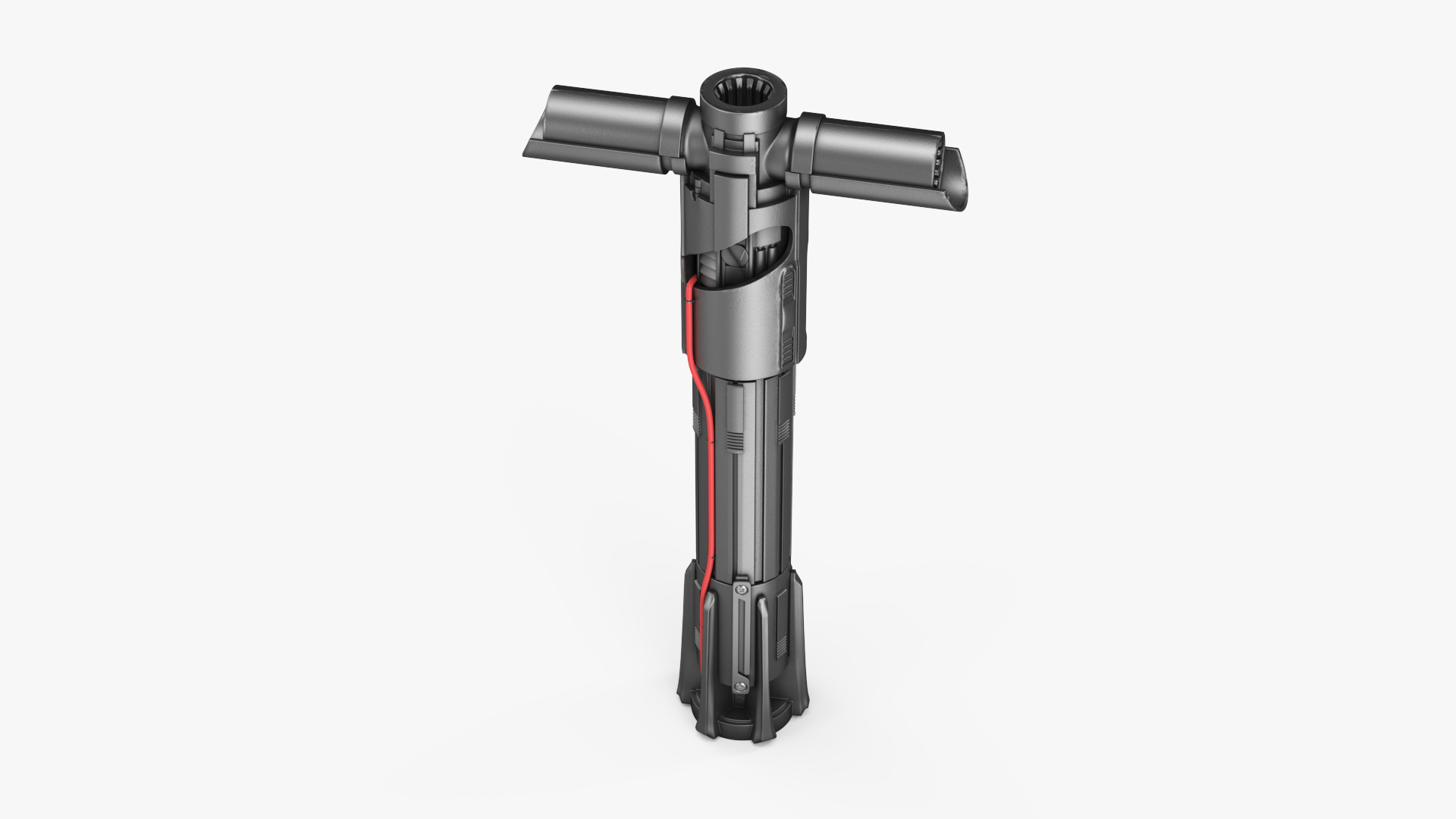 3D model Kylo Rens Crossguard Lightsaber Off
