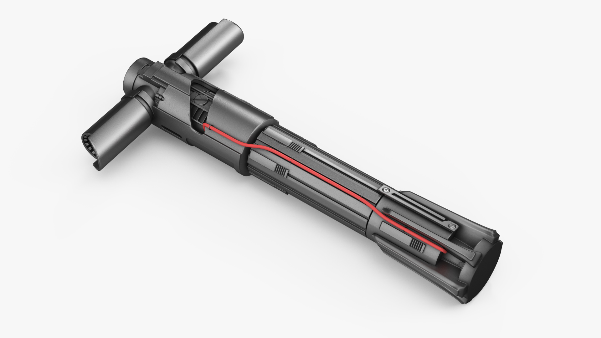 3D model Kylo Rens Crossguard Lightsaber Off