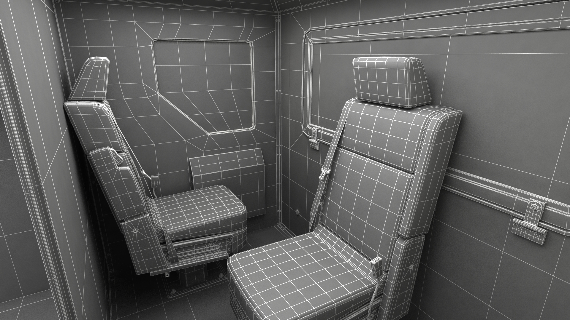 3D Armored Cash Transport Car Rigged model