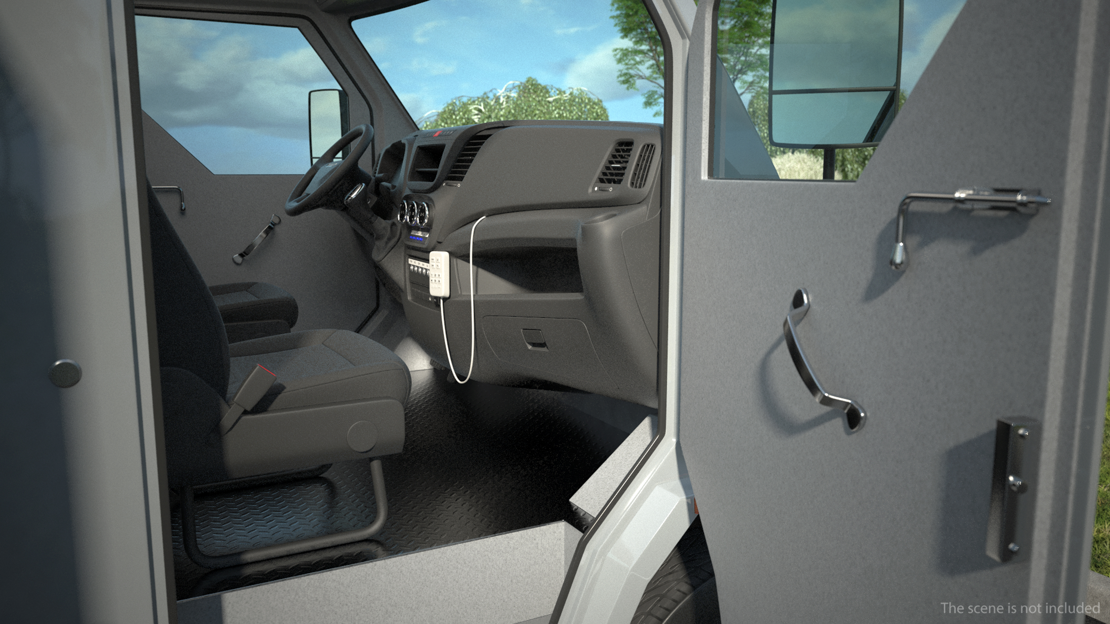 3D Armored Cash Transport Car Rigged model