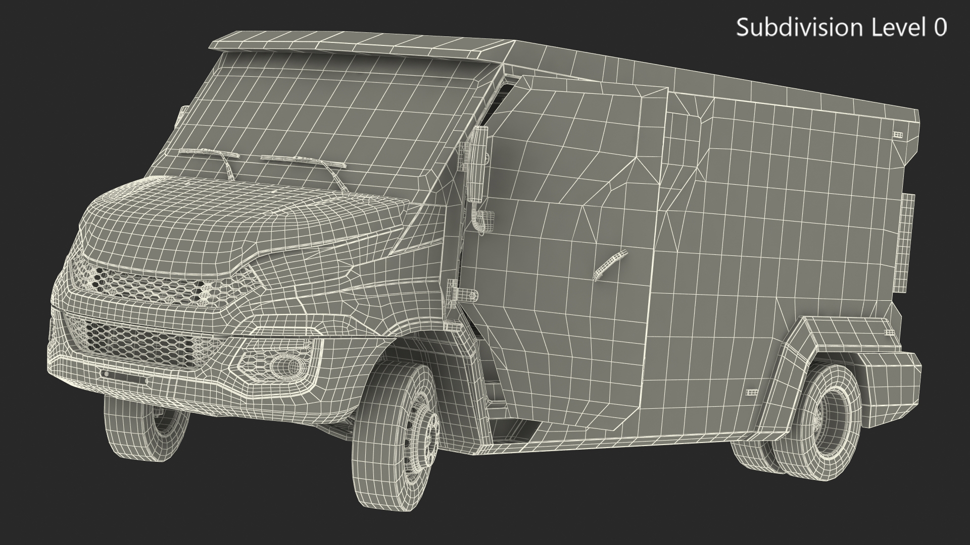 3D Armored Cash Transport Car Rigged model