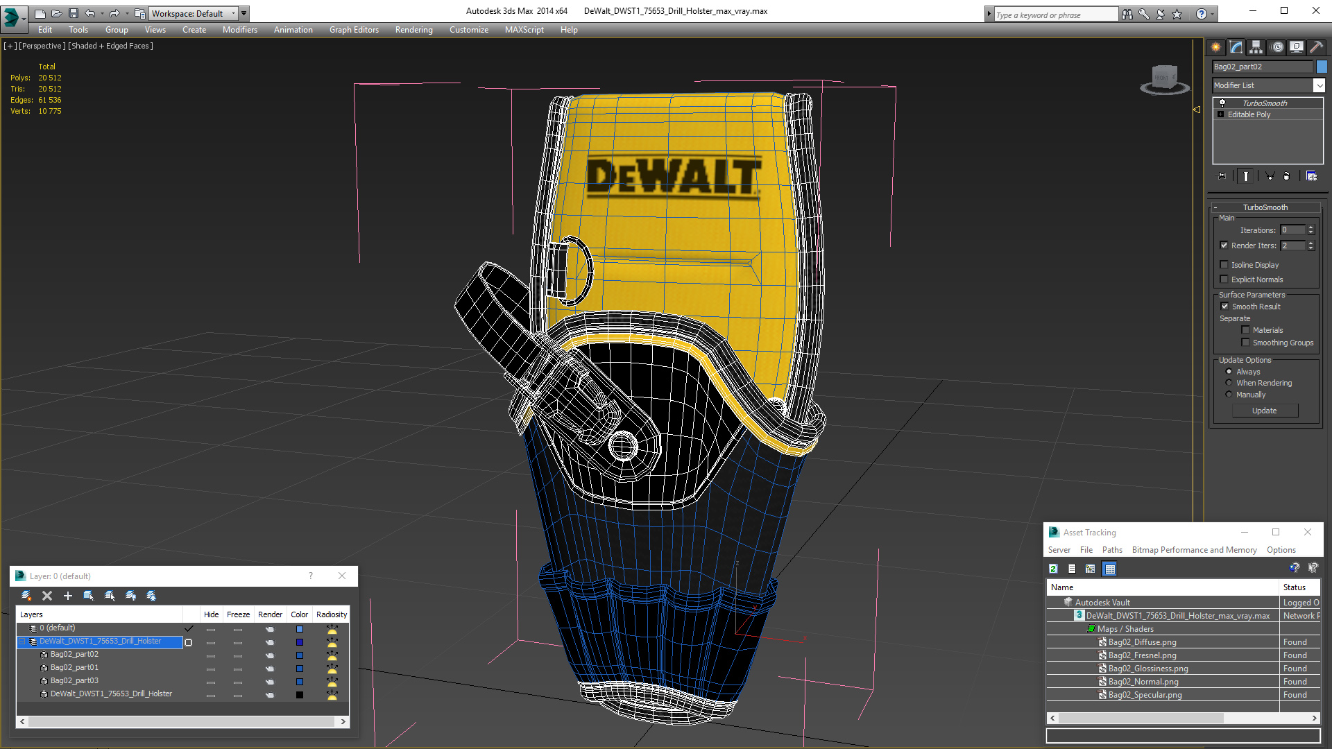 DeWalt DWST1 75653 Drill Holster 3D