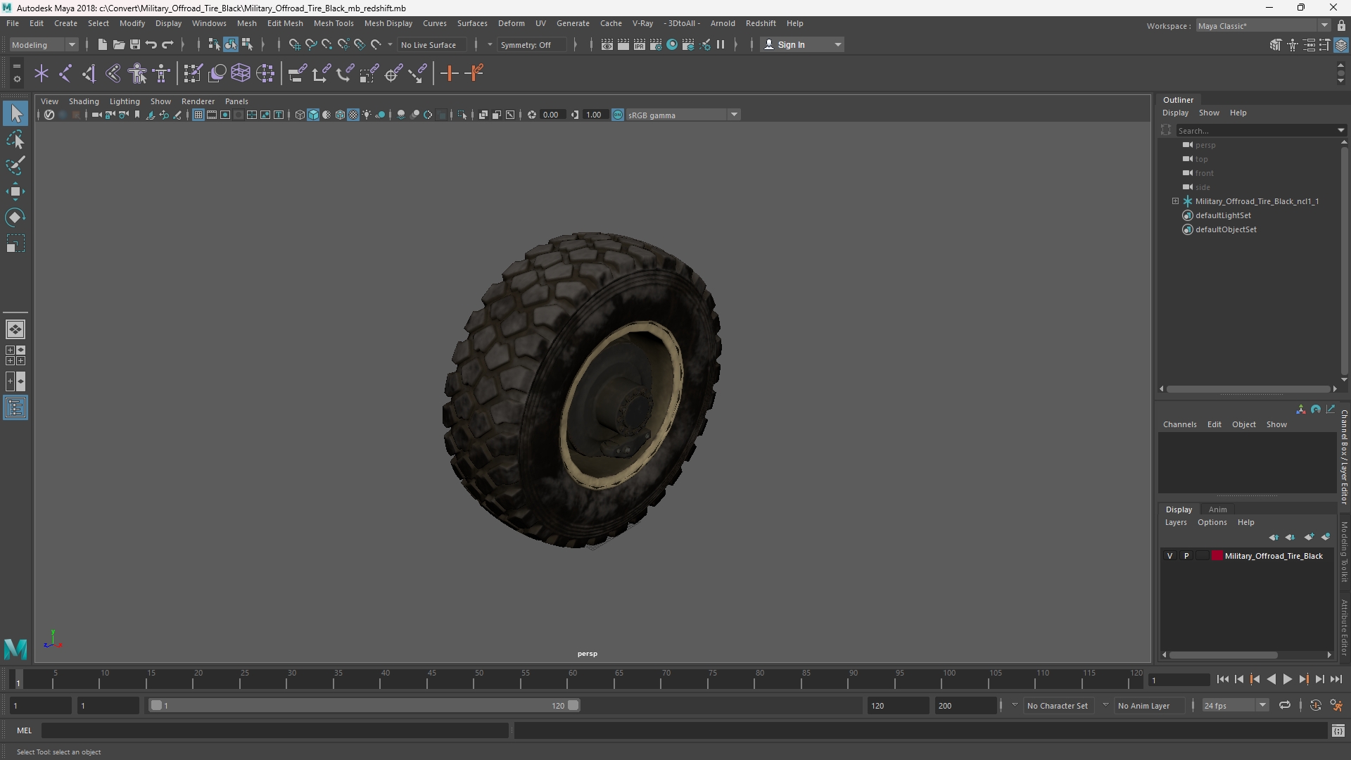 Military Offroad Tire Black - view 11