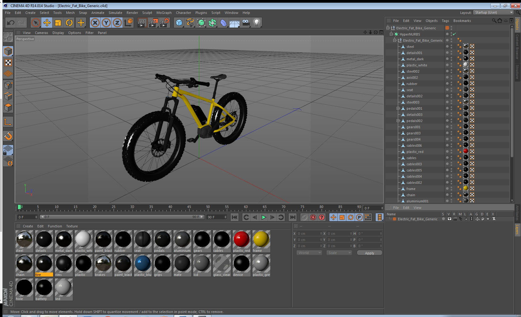 3D model Electric Fat Bike Generic