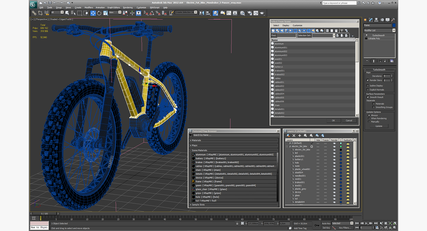 3D model Electric Fat Bike Generic