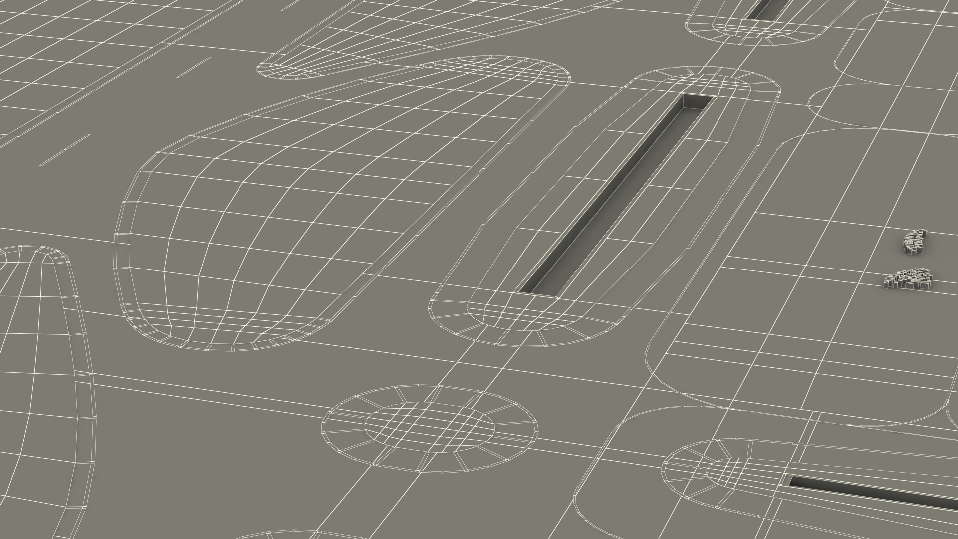 Airport Infrastructure with Aircrafts 3D