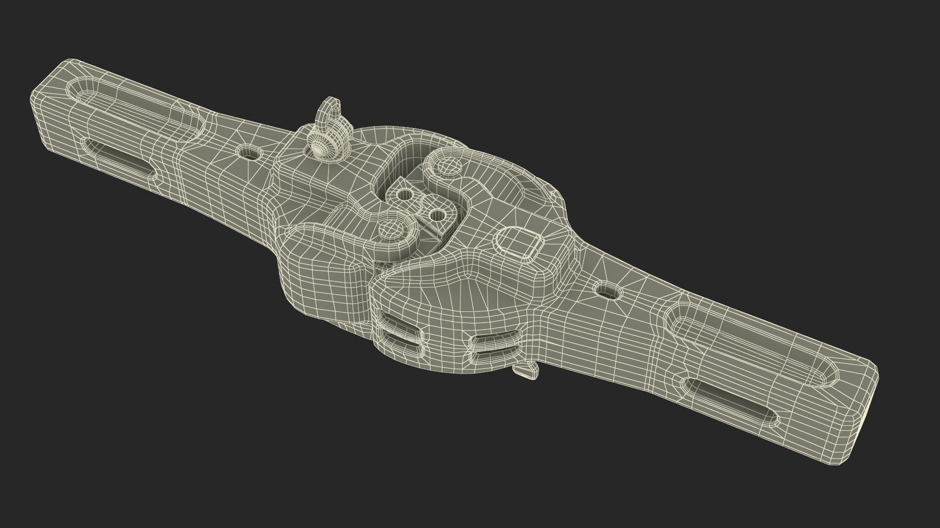 Janney Coupler Old Rusty 3D model