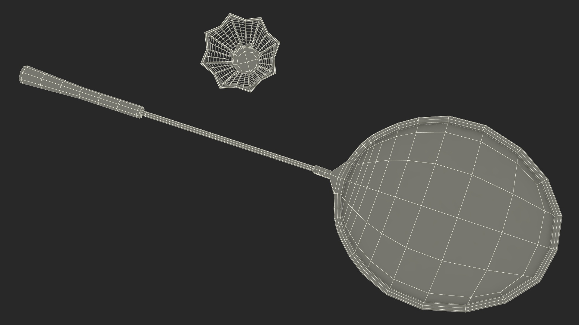 3D Chinese Elderly Man Badminton Style Rigged for Maya