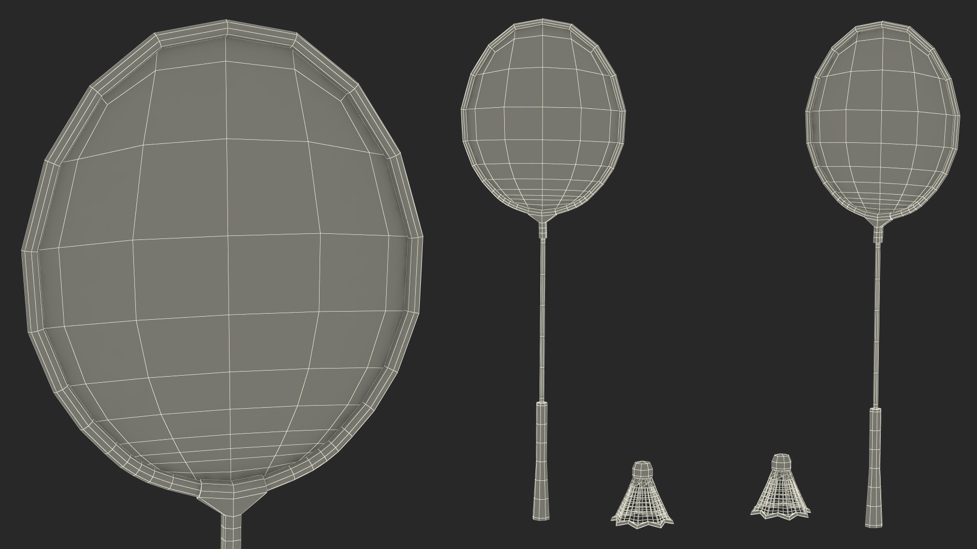 3D Chinese Elderly Man Badminton Style Rigged for Maya