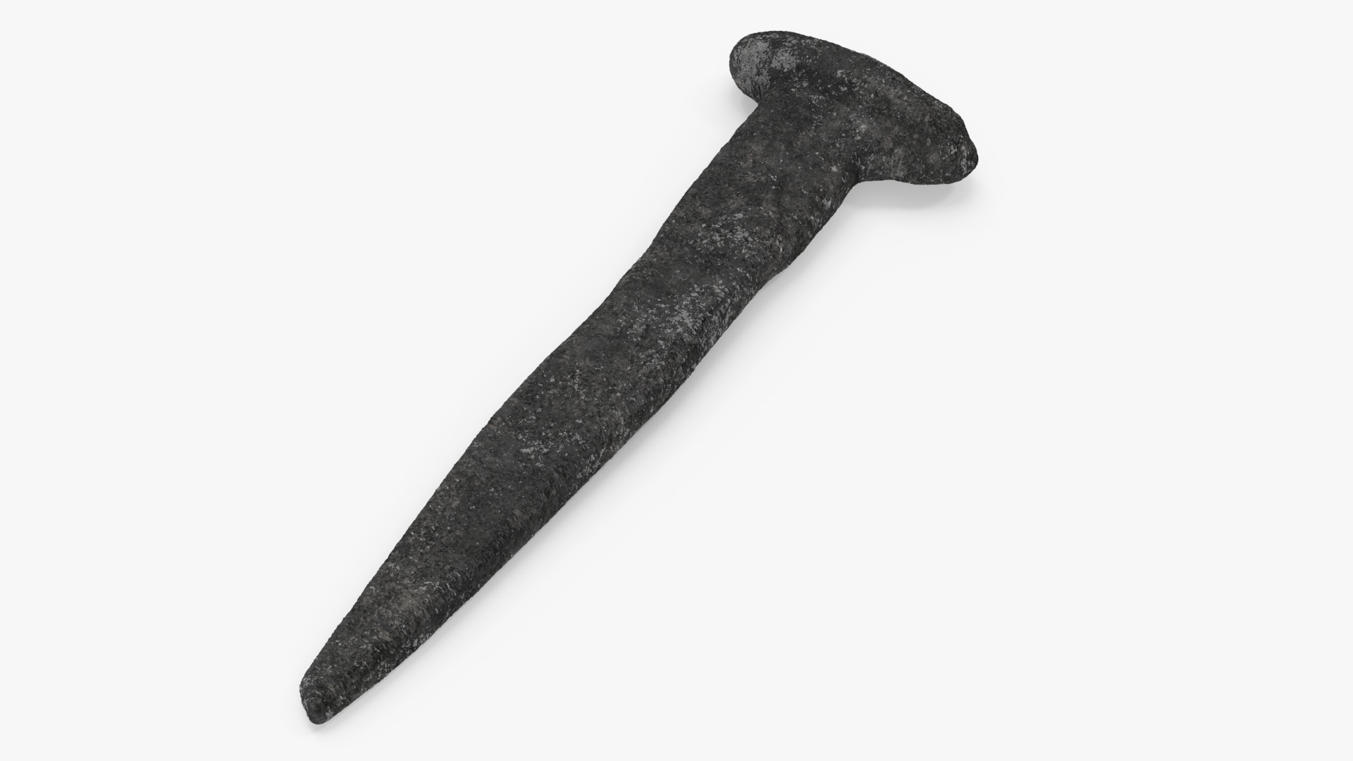 3D Rustic Hand Forged Nail model