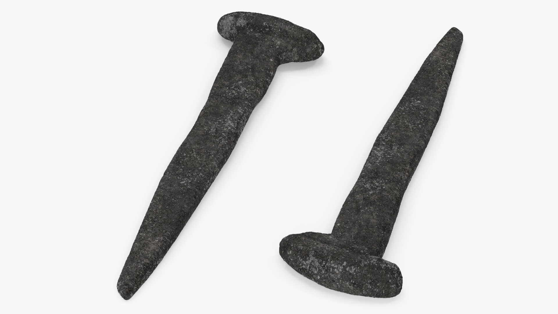 3D Rustic Hand Forged Nail model