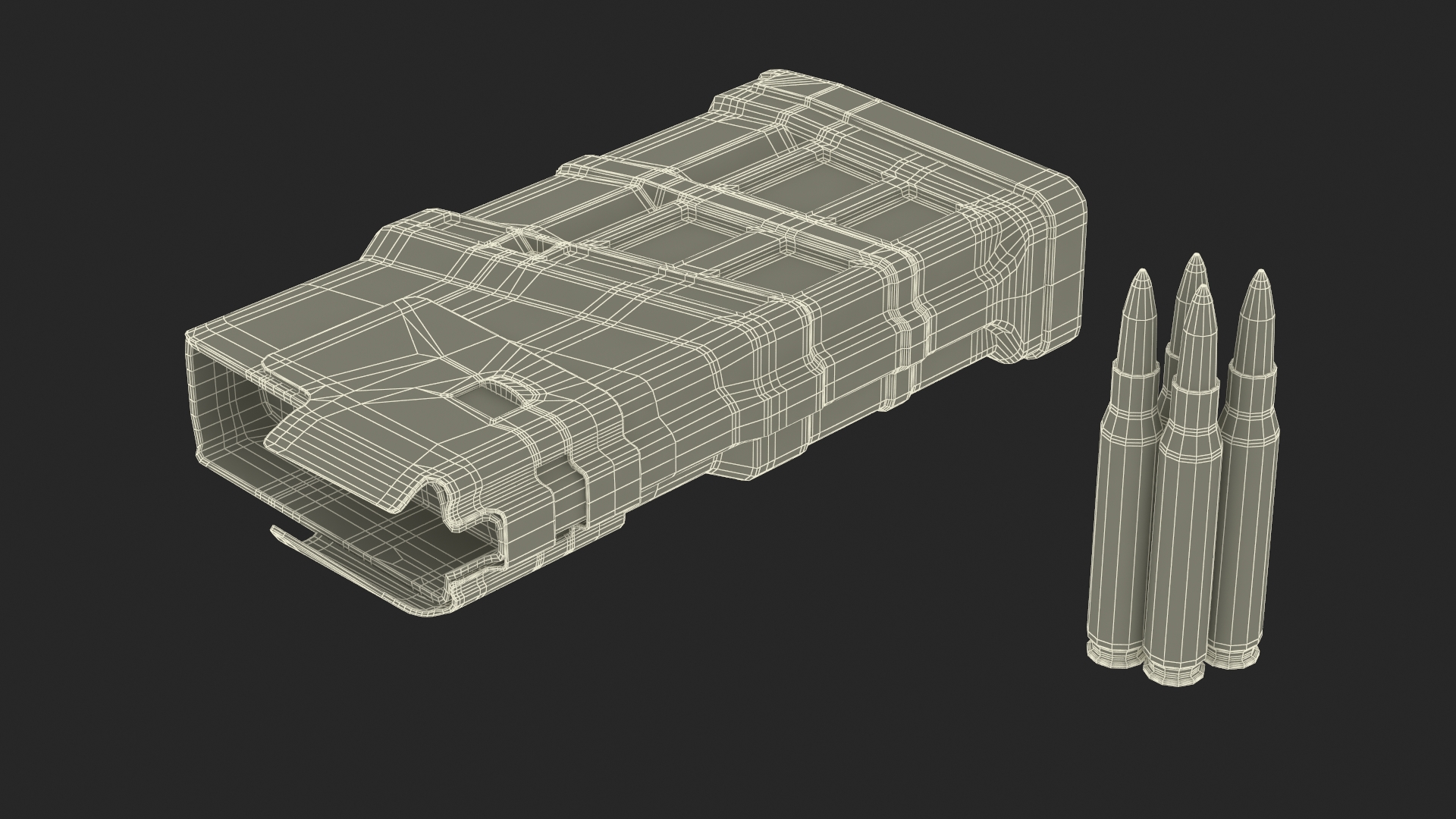 7.62x51 Round Magazine 3D