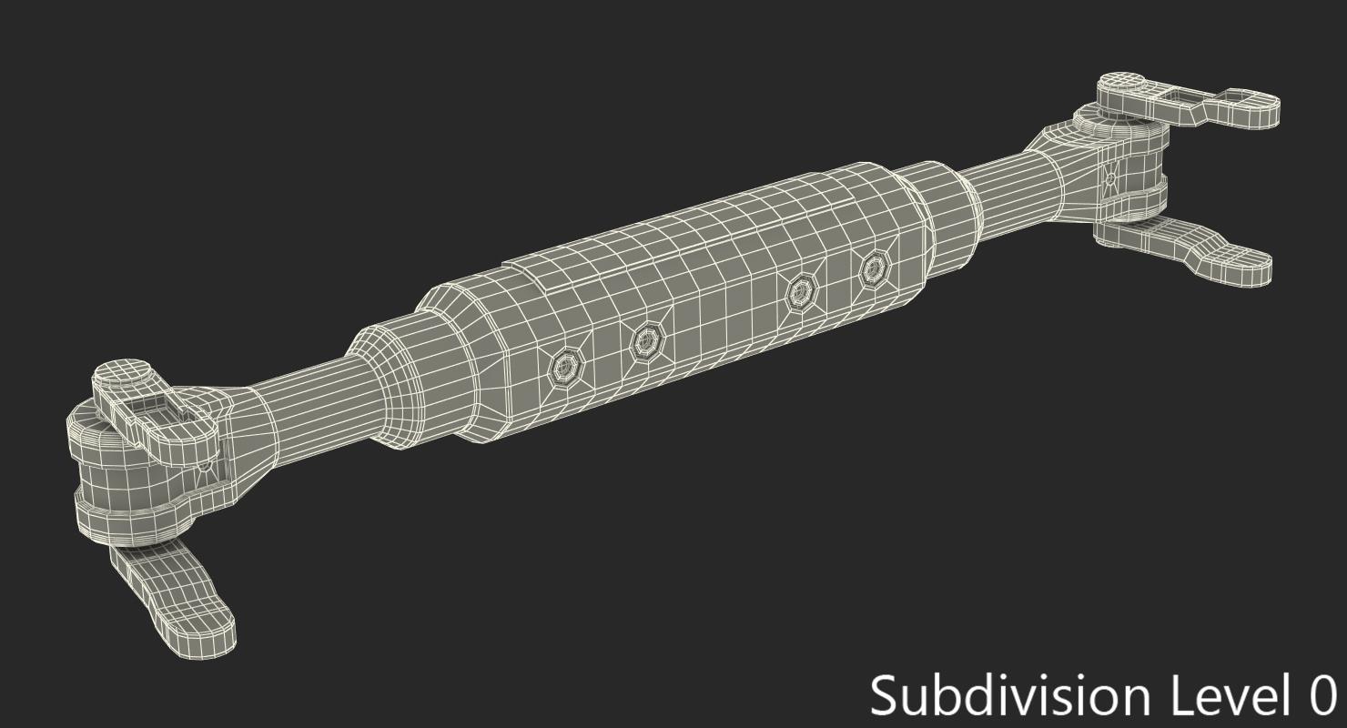 Sci Fi Anodized Piston 4 3D model