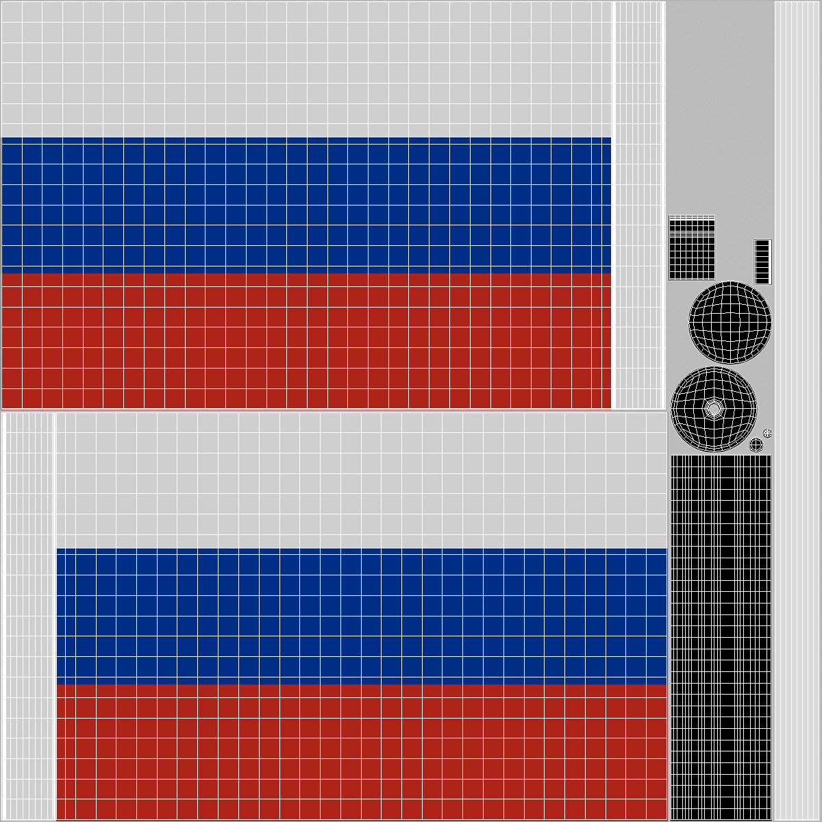 Table Flag Russia 3D