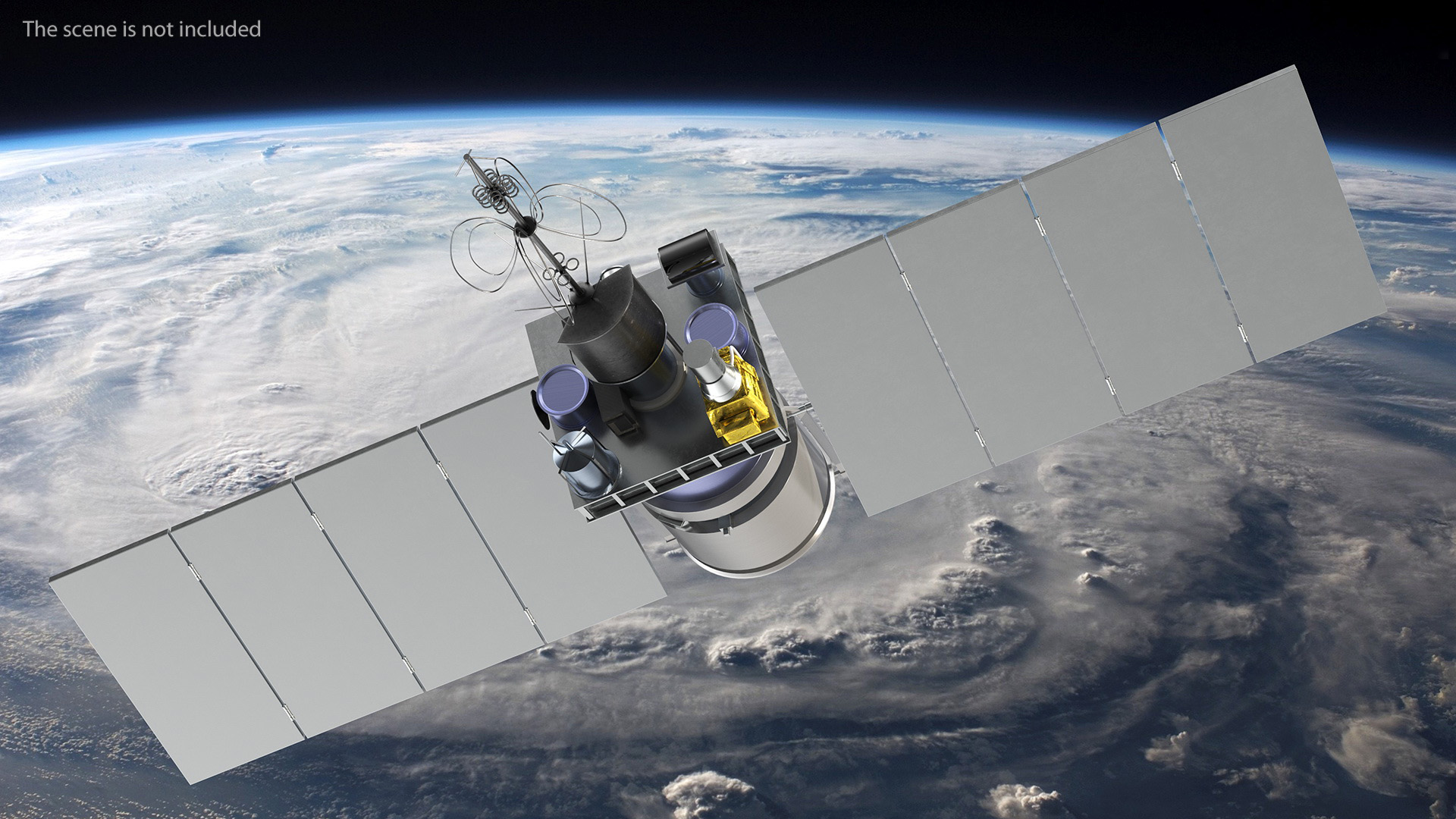 Meteor 3M Weather Observation Satellite 3D model