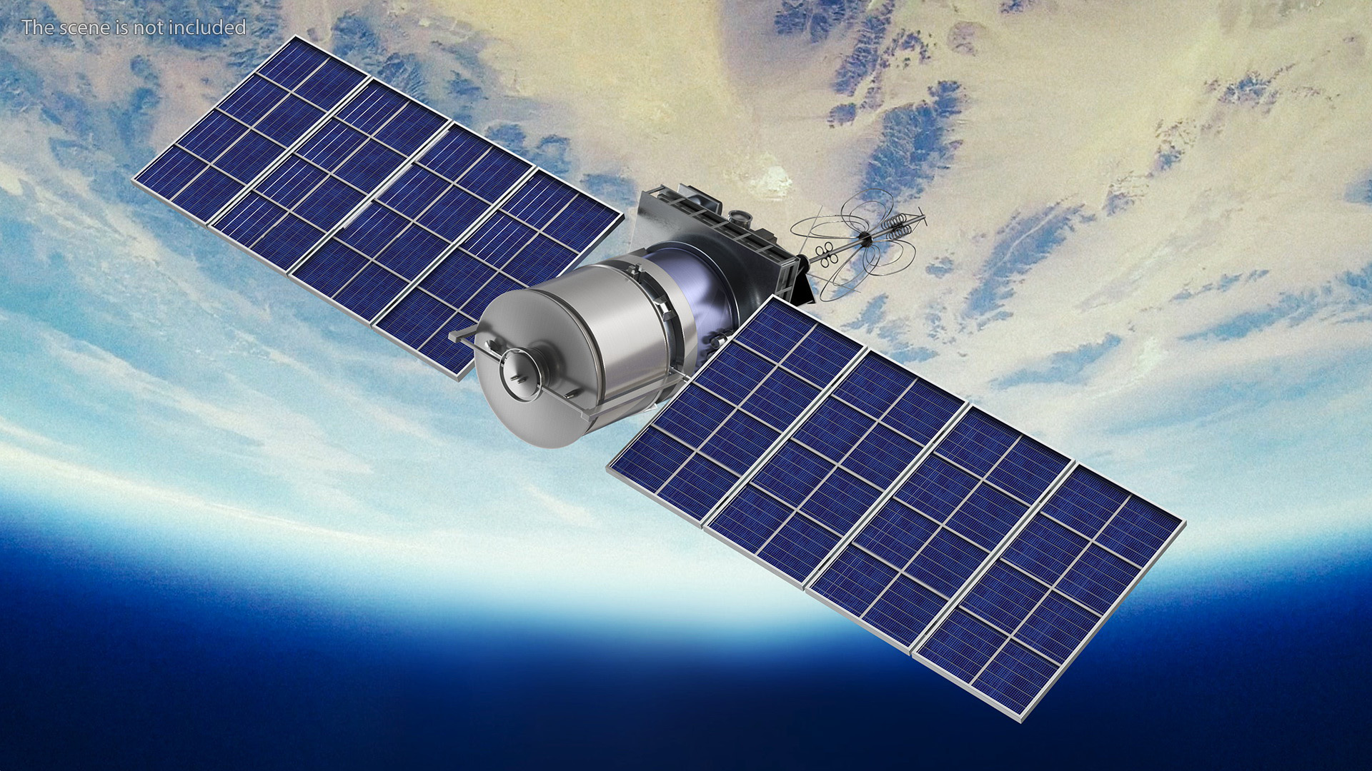 Meteor 3M Weather Observation Satellite 3D model