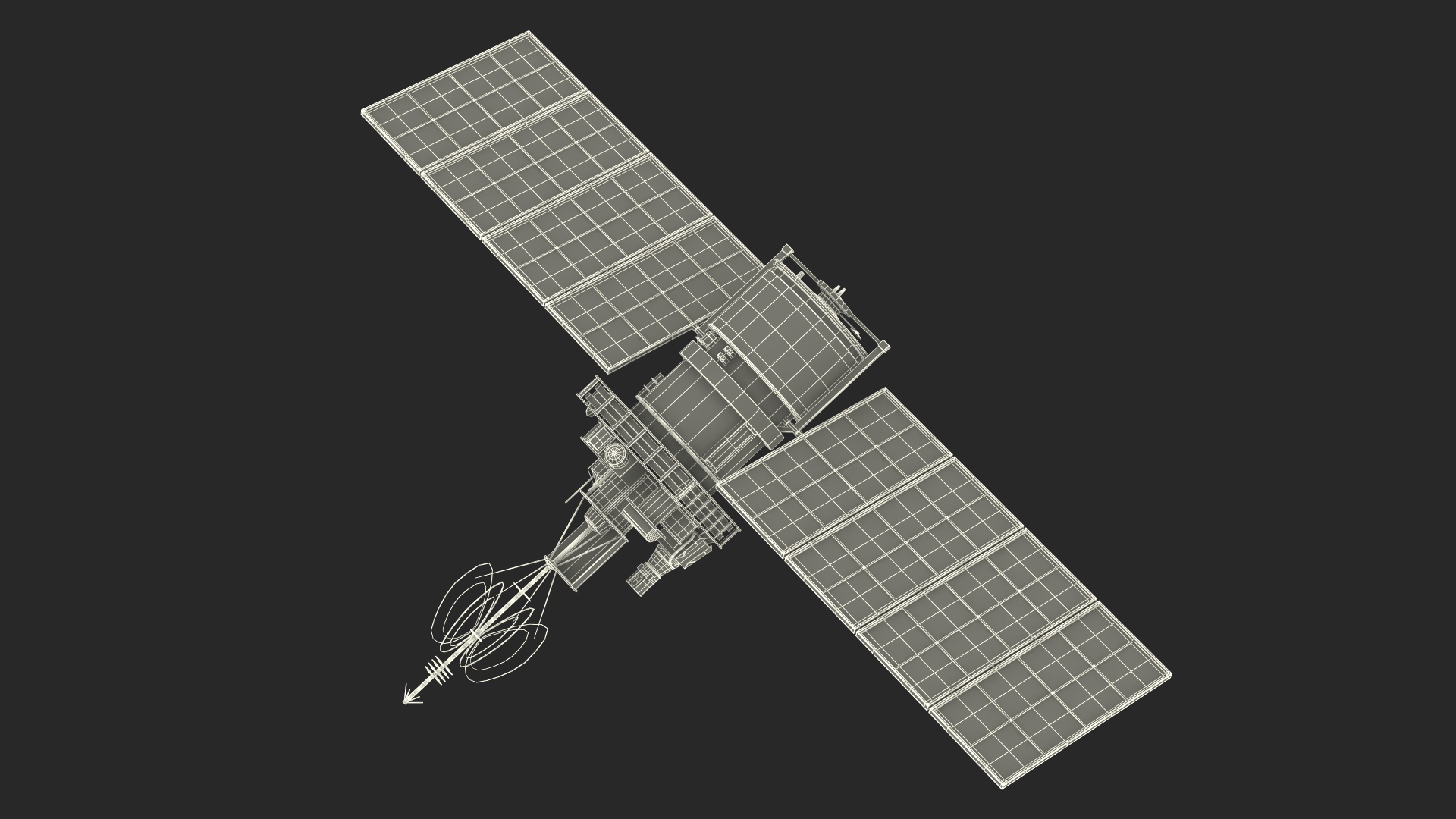 Meteor 3M Weather Observation Satellite 3D model
