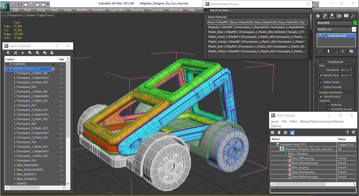 3D model Magnetic Designer Toy Car