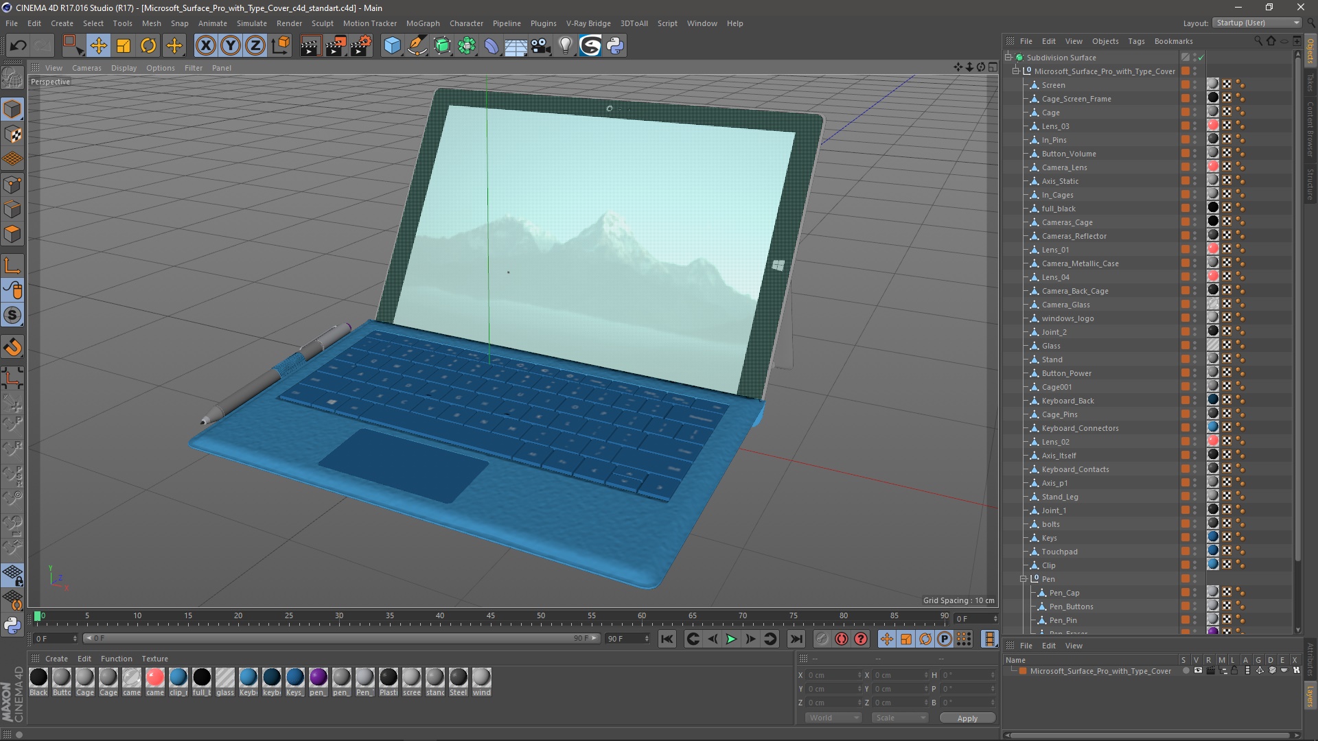 Microsoft Surface Pro with Type Cover 3D