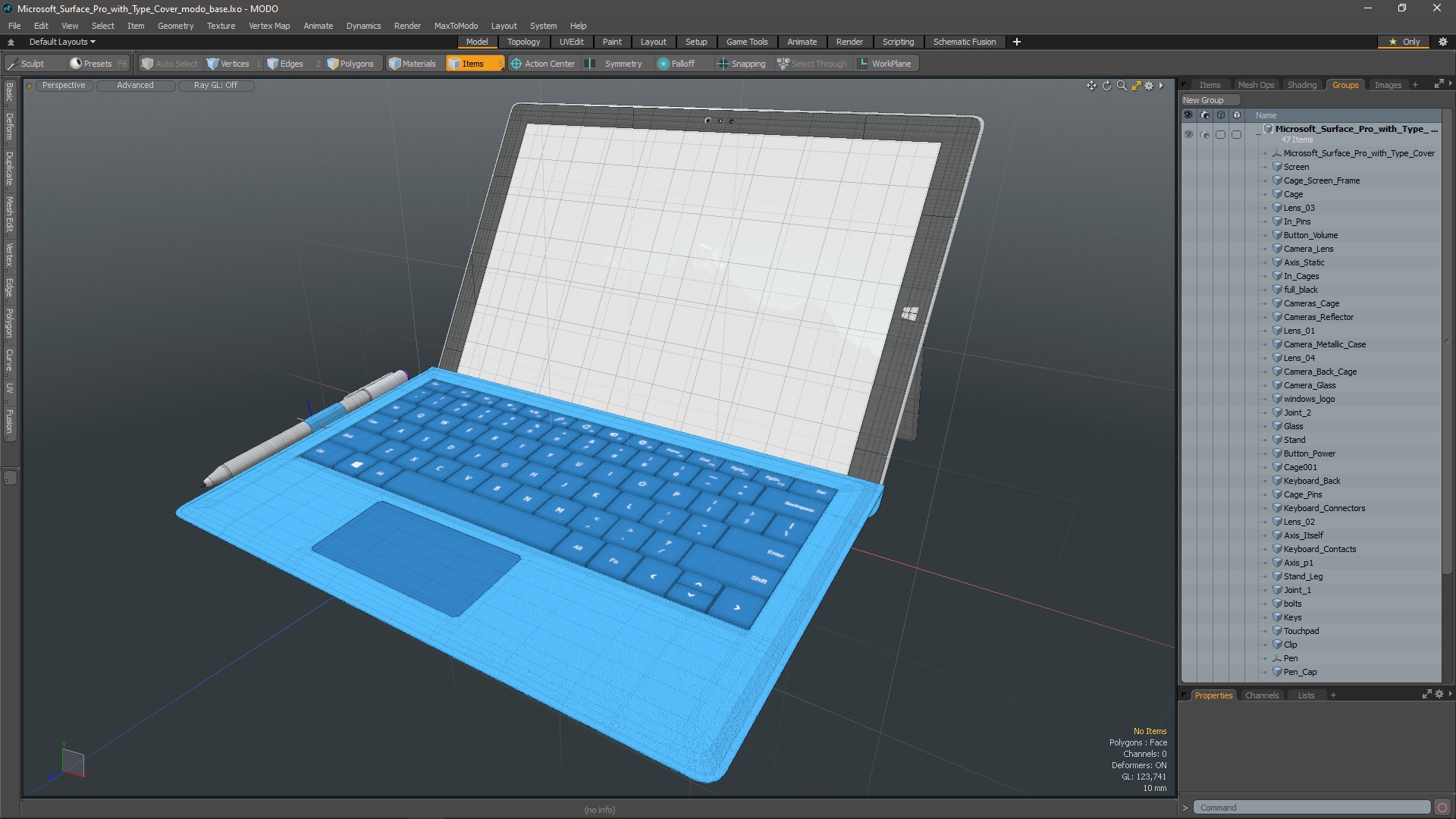 Microsoft Surface Pro with Type Cover 3D