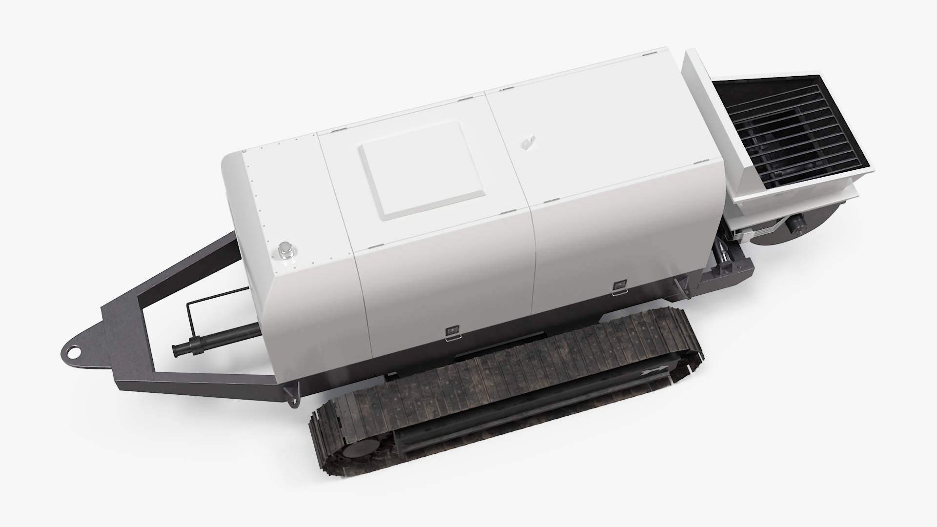 3D Portable Concrete Pump on Crawler Chassis