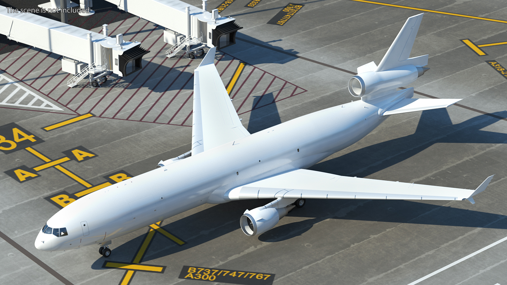 McDonnell Douglas MD11 Tri Jet Wide Body Airliner 3D model